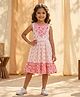 Bolly Lounge Cotton Blend Woven Sleeveless Floral Printed Dress - Pink