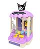 Hello Kitty Kuromi Claw Machine - Mini Arcade Grabber Toy with Music & Lights, Coin-Operated Grab Game with Joystick Control, Interactive Toy Gift for Kids - Purple