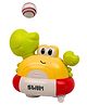 Tak Tak Toys Balancing Crab - Interactive Walking Toy for Kids with Music & Lights, Floating Ball Bunny Toy, Avoid Obstacle, Improve motor skills in Toddlers, - Yellow