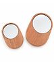 OPA Toys Wooden Mom & Baby Pocket Mirror Combo | Compact Travel Makeup Mirrors | Natural Wood Finish | Portable Handheld Travel Mirror for Women, Girls, Teens, Bridesmaids & Daily Touch-Ups