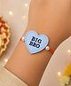 The Magic Wand Big Bro Heart Shaped Free Size Rakhi - Blue