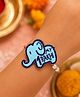 The Magic Wand Elephant Applique My First Rakhi - Blue - Free size - (0-12 Months)