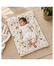 GRASPING FINGERS Premium Cotton Baby Bedding Set With Head Support Pillow & 2 Side Bolsters