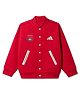ADIDAS KIDS Cotton Knit Full Sleeves Jacket with Panda Print - Red
