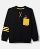 Adidas Kids Cotton Knit Sweatshirt and Shorts with Mid Thigh Length and Panda Print in Black for 7-8 Years