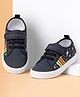 Cute Walk by Babyhug Velcro Closure Casual Shoes With Rocket Print - Navy Blue