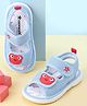 Cute Walk by Babyhug Velcro Closure Sandals With Frog Applique - Blue