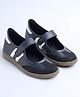 Shoetopia Colour Blocked Velcro Closure Shoes - Black
