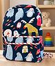 Vibrant Threads 16 Inches Kitty Cotton Kids Back Pack- Navy blue