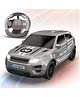 MIRANA TOYS Bolter SUV RC Car for Kids | Long Range Remote RC Car | USB Type-C Rechargeable Battery | 1.5x Turbo Speed Boost | LED Lights & Antiskid Tyres | 1:24 Scale High-Speed Toy Vehicle - Grey