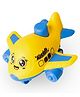 Tak Tak Toys Ready Rollers Press-and-Go Aeroplane Toy for Toddlers - Yellow