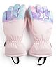 DECATHLON Wedze 100 Star Printed Gloves - Pink