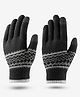 DECATHLON Quechua HIKE100 Geometric Designed Gloves - Grey