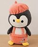 Dukiekooky 35 cm Coral Pink Cap Penguine Soft Toy