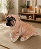 DukieKooky 25 cm Black & Peach Stand Dog Soft Toy