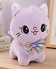 Dukiekooky 35 cm Purple Love Cat With Bow Soft Toy