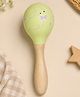 Mi Arcus Wooden Maraca with Soft Grip Musical Shaker Rattle Toy for Babies- Yellow
