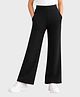 Charm n Cherish Cotton Knit Solid Flared Pants - Black