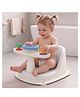R for Rabbit Fun Time Cozy for Kids Bath Seat with Anti-Slip Base & Ergonomic Wide Backrest - Grey Ivory