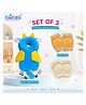 Bubzii Baby Gift Set Combo set of 1 back protector and knee pad 4 Cushion Toddler Head Protection Backpack Baby Drop Pillow with Knee Pads