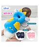 Bubzii Baby Gift Set Combo set of 1 back protector and knee pad 4 Cushion Toddler Head Protection Backpack Baby Drop Pillow with Knee Pads