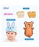 Bubzii Baby Gift Set Combo set of 1 Head protector , 1 Back Protector and knee pad 4 safety combo of Baby Helmet Head Protector and knee pads
