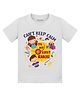 Arvesa Cotton Blend Knit Raksha Bandhan Theme Half Sleeves Cant Keep Calm Its My First Rakhi Text Printed Tee - White