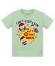 Arvesa Cotton Blend Knit Raksha Bandhan Theme Half Sleeves Cant Keep Calm Its My First Rakhi Text Printed Tee - Green