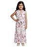 Kevora Apparels Cotton Blend Woven Floral & Abstract Printed Coordinating Top & Palazzo Set - White