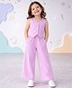 Kidbea Cotton Woven Sleeveless Striped Coordinating Top & Pants Set - Pink