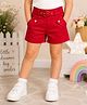 Sportking Cotton Blend Knit Solid Shorts - Red