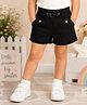 Sportking Cotton Blend Knit Solid Shorts - Black