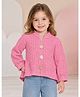 Sportking Cotton Blend Knit Full Sleeves Solid Top - Pink