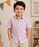 Sportking Cotton Blend Woven Half Sleeves Abstract Printed Shirt - Pink