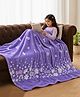 Famyo Purple June Unicorn Glow in The Dark Blanket for Kids