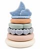NESTA TOYS Silicone Baby Stacking Rings with Moon & Cloud | 6+ Months