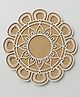 Todfod DIY Reusable Wooden MDF Teardrop Loop Mandala Rangoli Cutout Base & Stencil for Festive Decor - 12 Inch