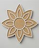 Todfod DIY Reusable Wooden MDF Wavy Edge Mandala Rangoli Cutout Base & Stencil for Festive Decor - 12 Inch