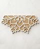 Todfod DIY Reusable Wooden MDF Half-Circle Entrance Border Rangoli Cutout Base & Stencil for Festive Decor - 12 Inch