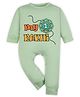 Arvesa Cotton Blend Knit Raksha Bandhan Theme Full Sleeves My 1st Rakhi Text Printed Romper - Green