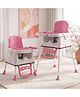 StarAndDaisy Munchkin Throne High Chair for Baby 2 in 1 Feeding Chair with Adjustable Double Tray 3 Point Safety Belt Footrest Anti Slip Feet Baby Chair for 0 to 3 Years