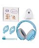 Ortis 2-in-1 Baby Noise Cancelling Ear Muffs Adjustable Soft Headband & Over-Ear Sound Protection for Infants & Toddlers Sky Blue
