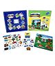 Toysaga Wooden Houses Puzzle for Kids with 4 Fun Learning Activities