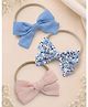 Polka Tots Set Of 3 Bow Applique Detailed Headbands - Multi Colour