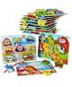 Happy Hues Wooden Magnetic Fishing Lacing & Matching Puzzle Board -Pack of 1 Random Design