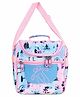 Happy Hues 9 Inch Fairytale Print Insulated Kids Lunch Bag With Adjustable Shoulder Strap - Multi-Color (Fairytale Blue/Pink)