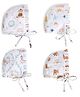 The Boo Boo Club Muslin Woven Pack Of 4 Animals Printed Caps - White