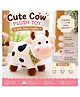DPARANI Cute Cow Soft Stuffed Plush Toy with Multicolour Strap, 30 cm, Cuddly Toy for Kids, Baby Boys & Girls