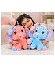 DPARANI cute Elephant with Bow Soft Stuffed Plush toy 30cm for Kids Baby Boy's & Girl's (1 random colour)