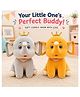 DPARANI cute Elephant with Crown Soft Stuffed Plush toy 25cm for Kids Baby Boy's & Girl's (1 random colour)